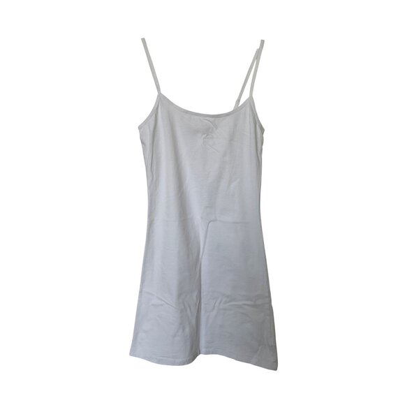 Active Basic White Spaghetti Strap Tunic Cami - Picture 1 of 5